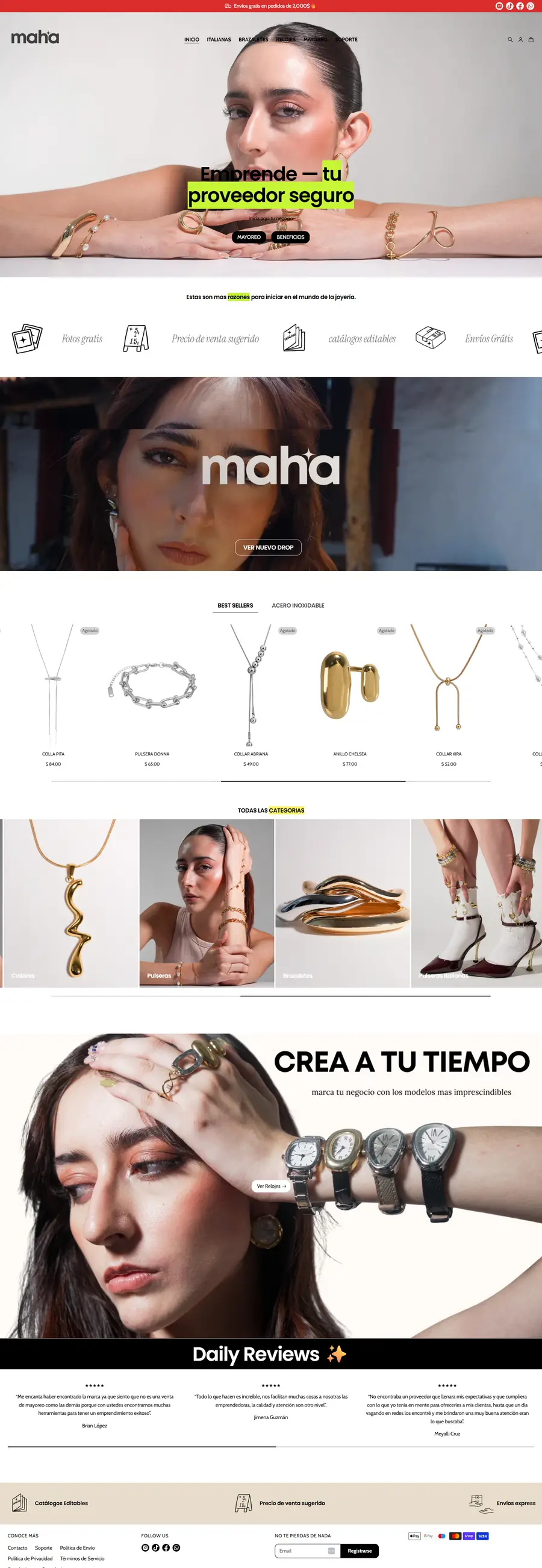 Maha — homepage