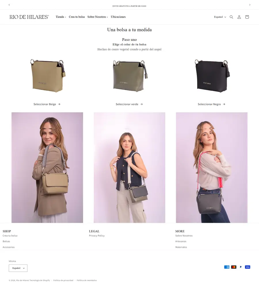 Custom bag flow